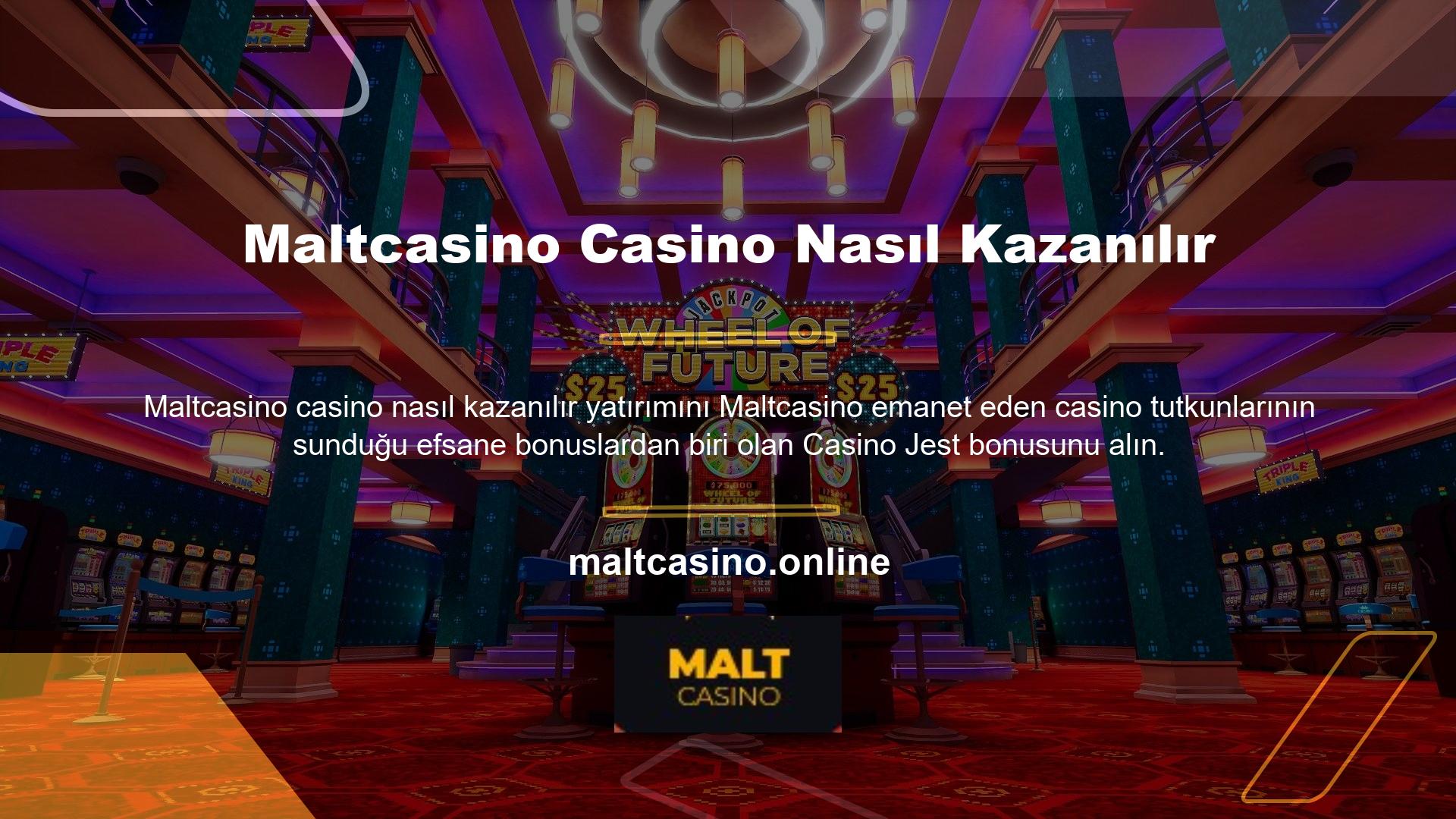 Maltcasino, sadece casino jest bonusu değil, herhangi bir bonus, çevrimiçi yardım hattımız aracılığıyla talep edildikten en fazla 10 dakika sonra üyelere dağıtılacaktır